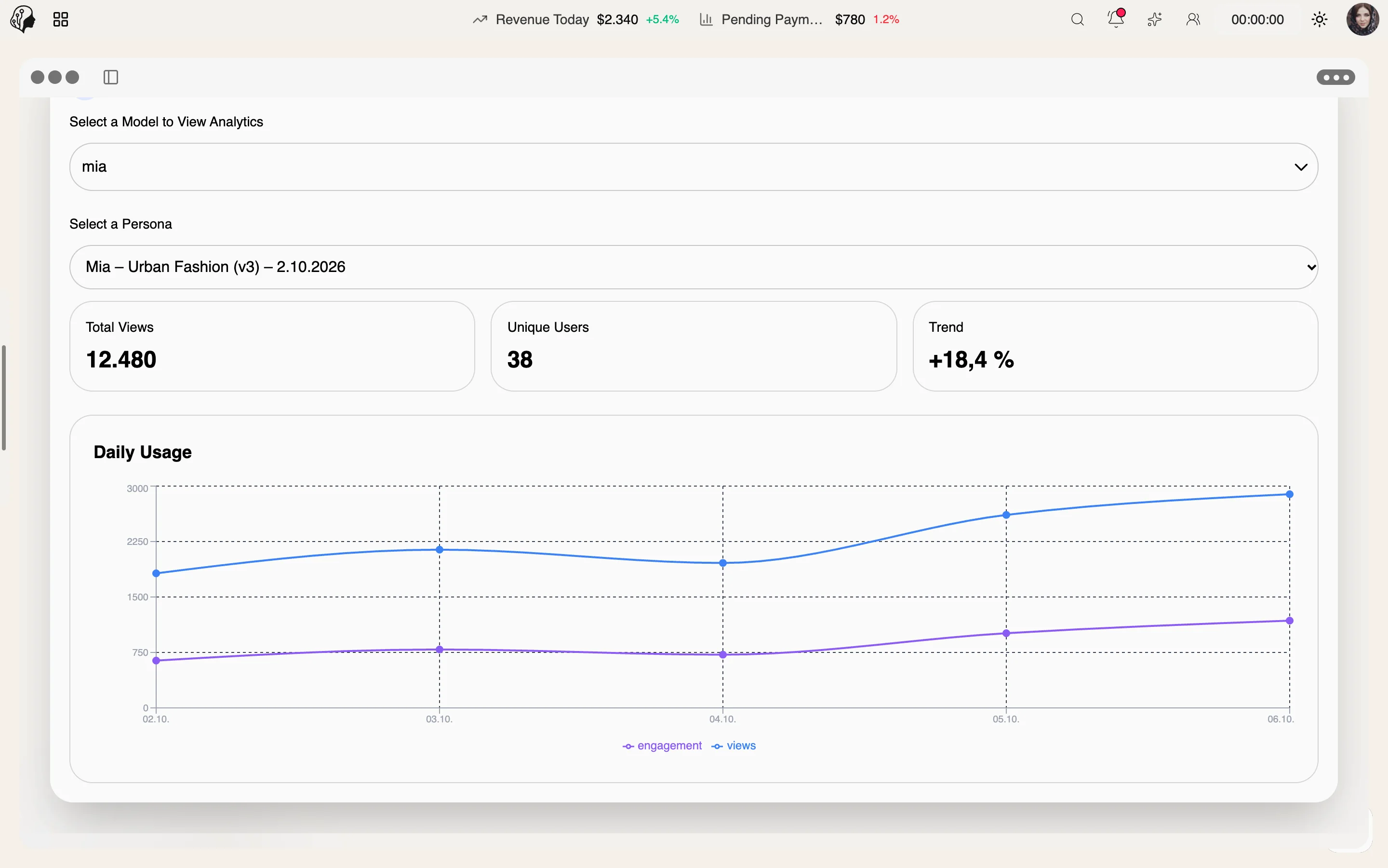 ModelSuite Lyra Persona – weitere Ansicht
